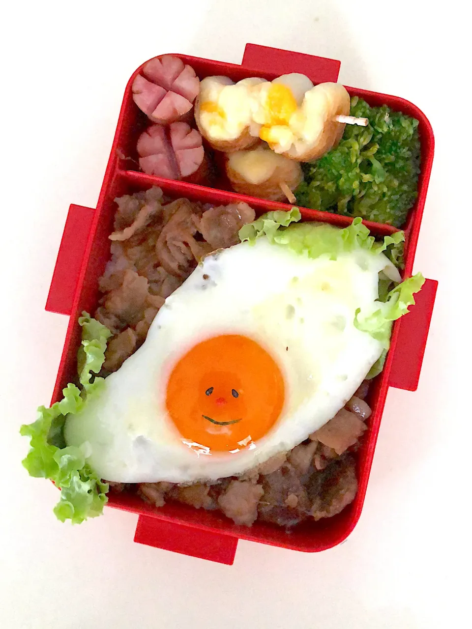 豚丼弁当♪|ikumonさん