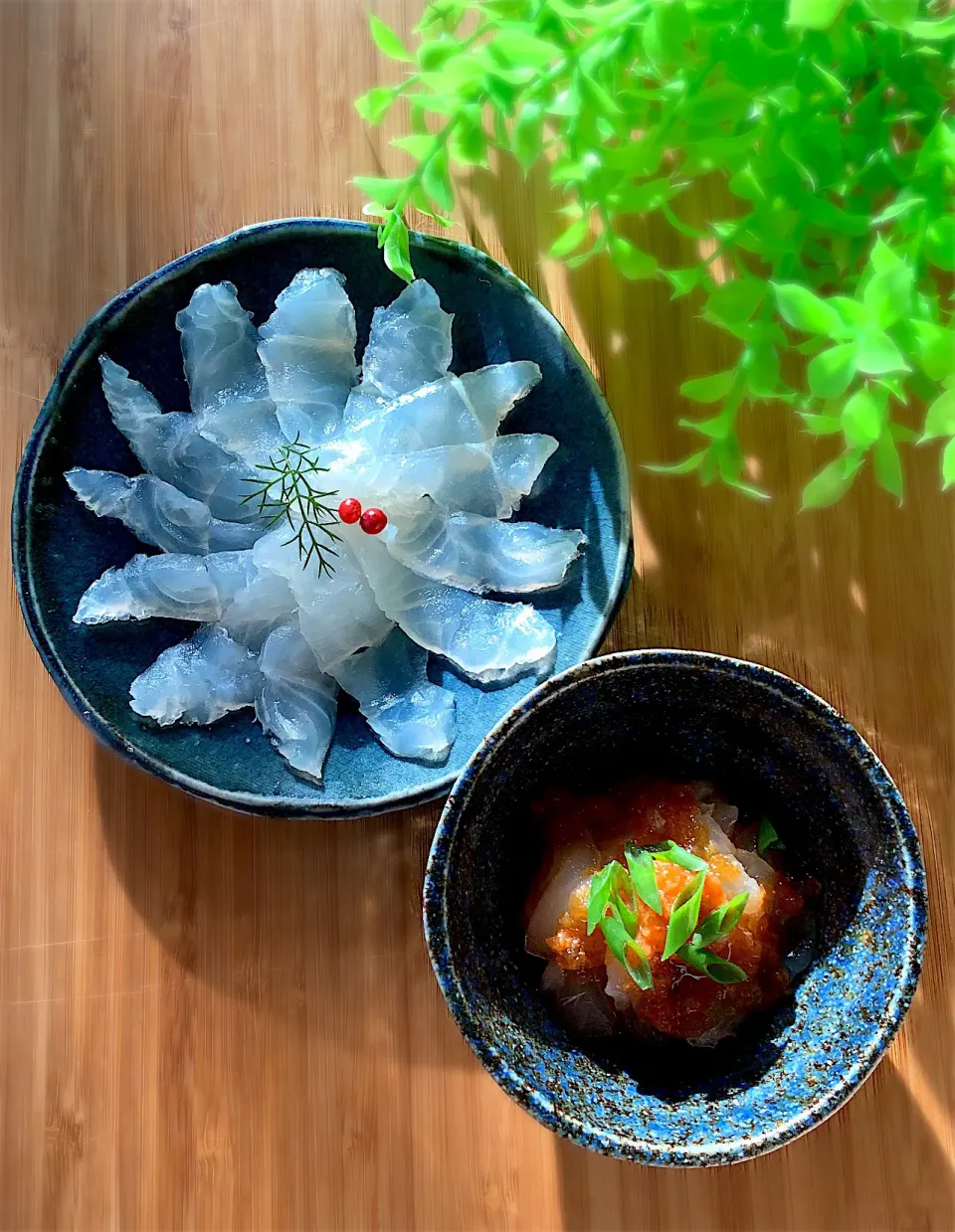 釣り魚🎣カワハギの刺身と生七味和え|9421beruさん