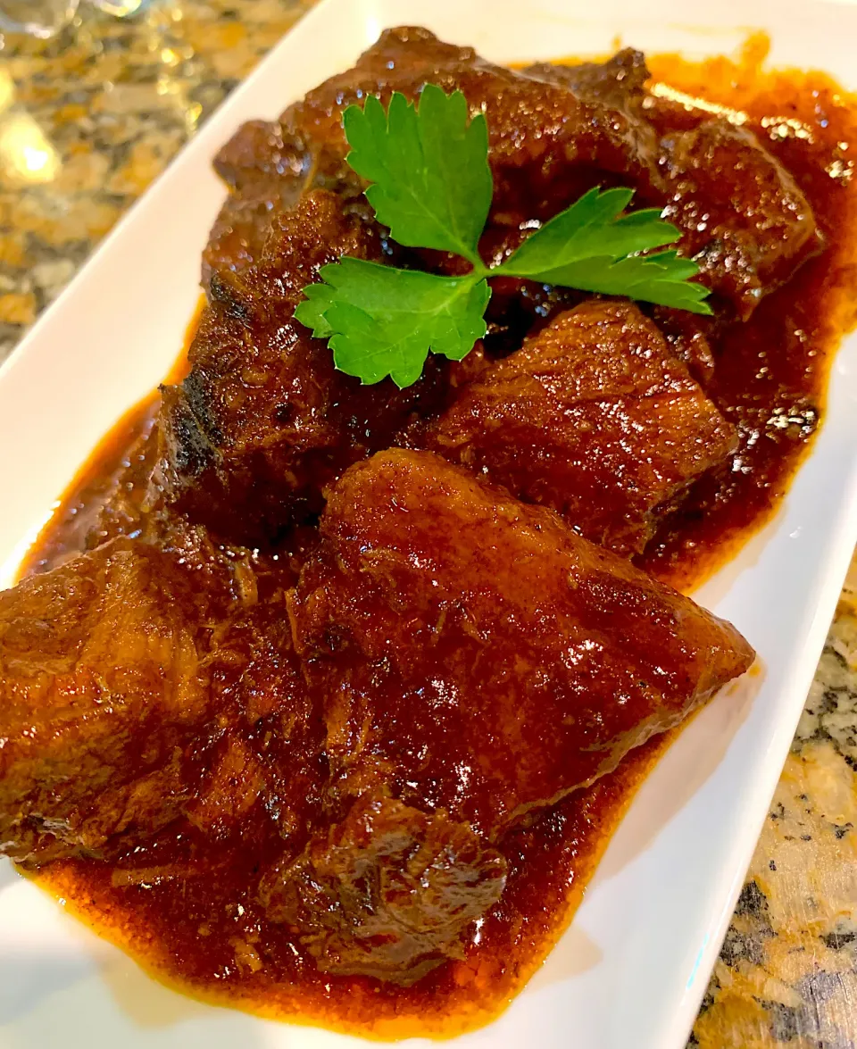 Texas Cola Cubed Beef Brisket|Alma's Home Kitchenさん