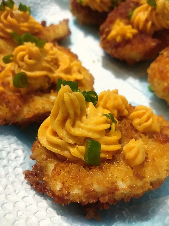 1st time making fried deviled eggs 😊|Ellaさん