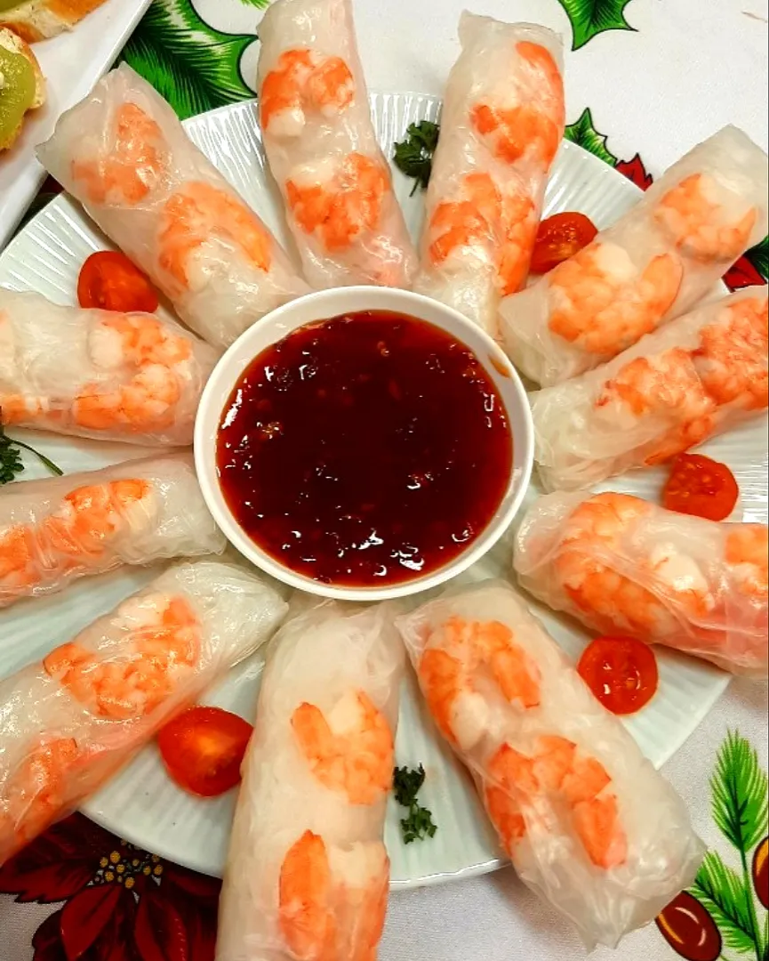 🎄 Prawn rice paper rolls|ģřãçîöůşさん