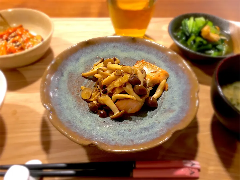 鮭としめじの照り焼き|ありかさん