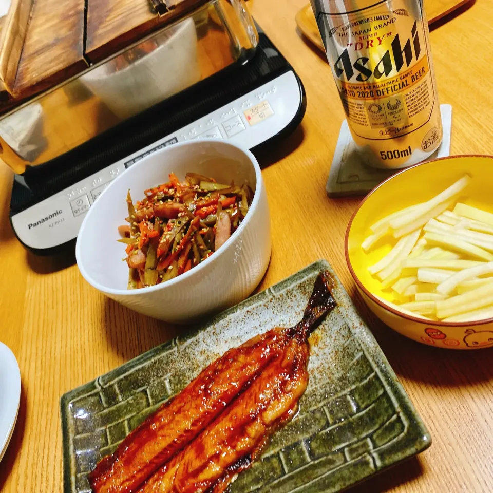 ‪‪ おでん🍢
 さんまの蒲焼き
 シャウエッセン入りきんぴら|naoさん