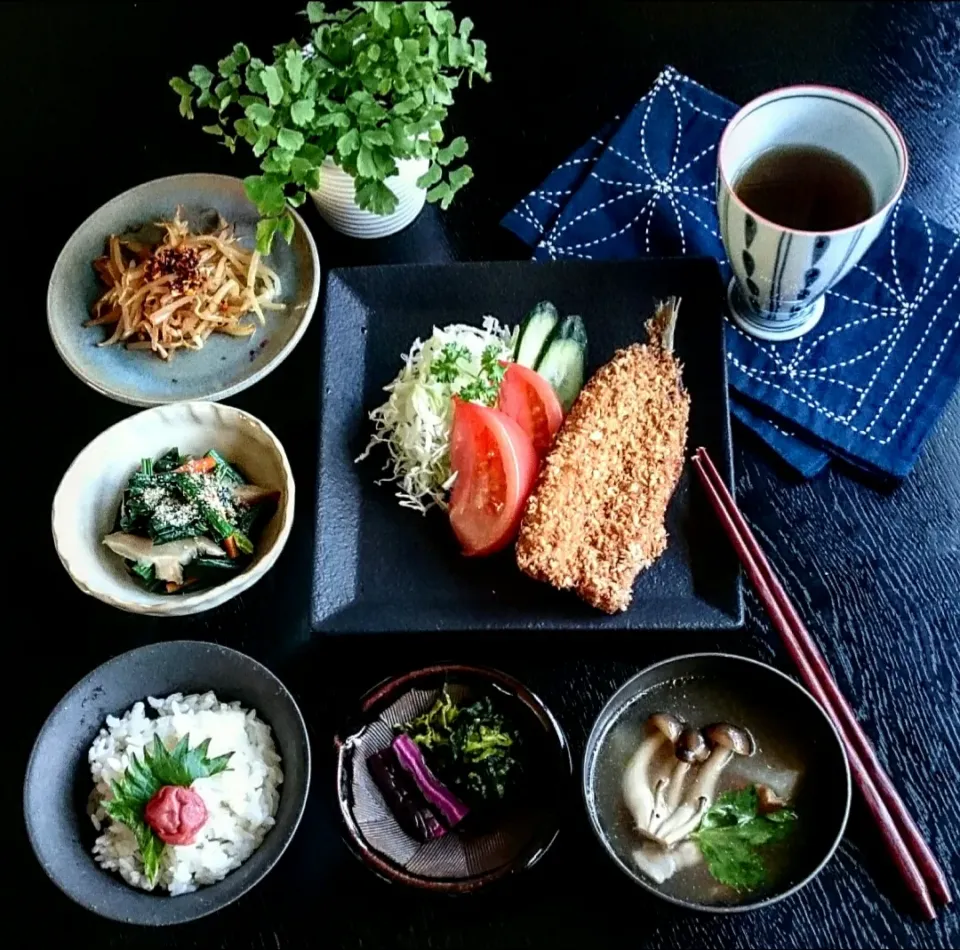 鰯フライのおうちランチ|瑞さん