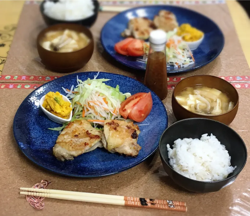 Snapdishの料理写真:チキンステーキ～夕飯|チムニーさん