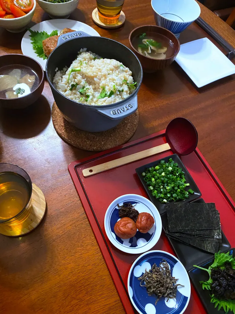 昆布出汁で炊いた玄米七草粥|じもんちゃんさん