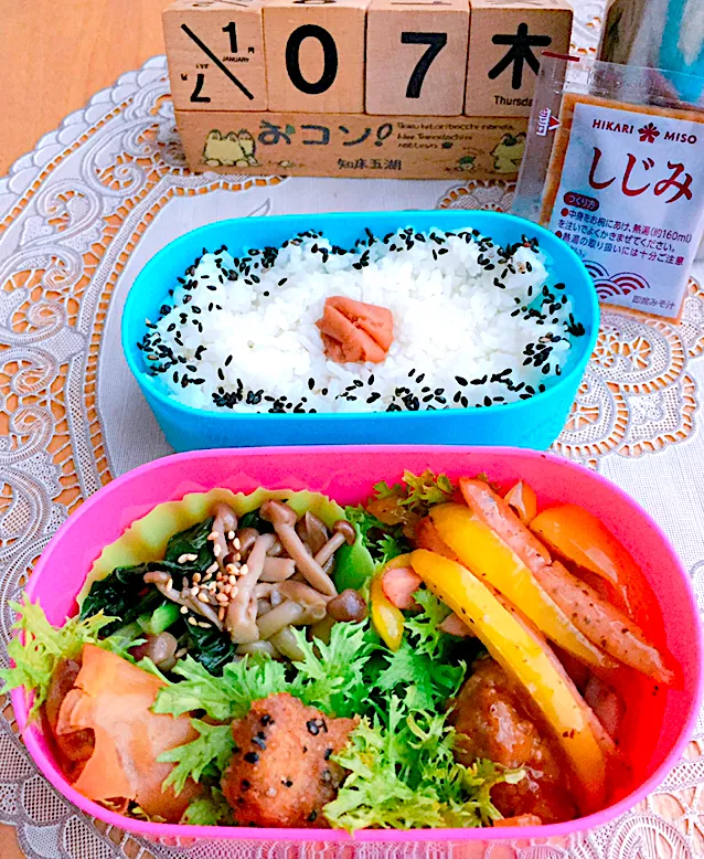 Snapdishの料理写真:娘へのお弁当|🌻ako ·͜·♡peco🌻さん