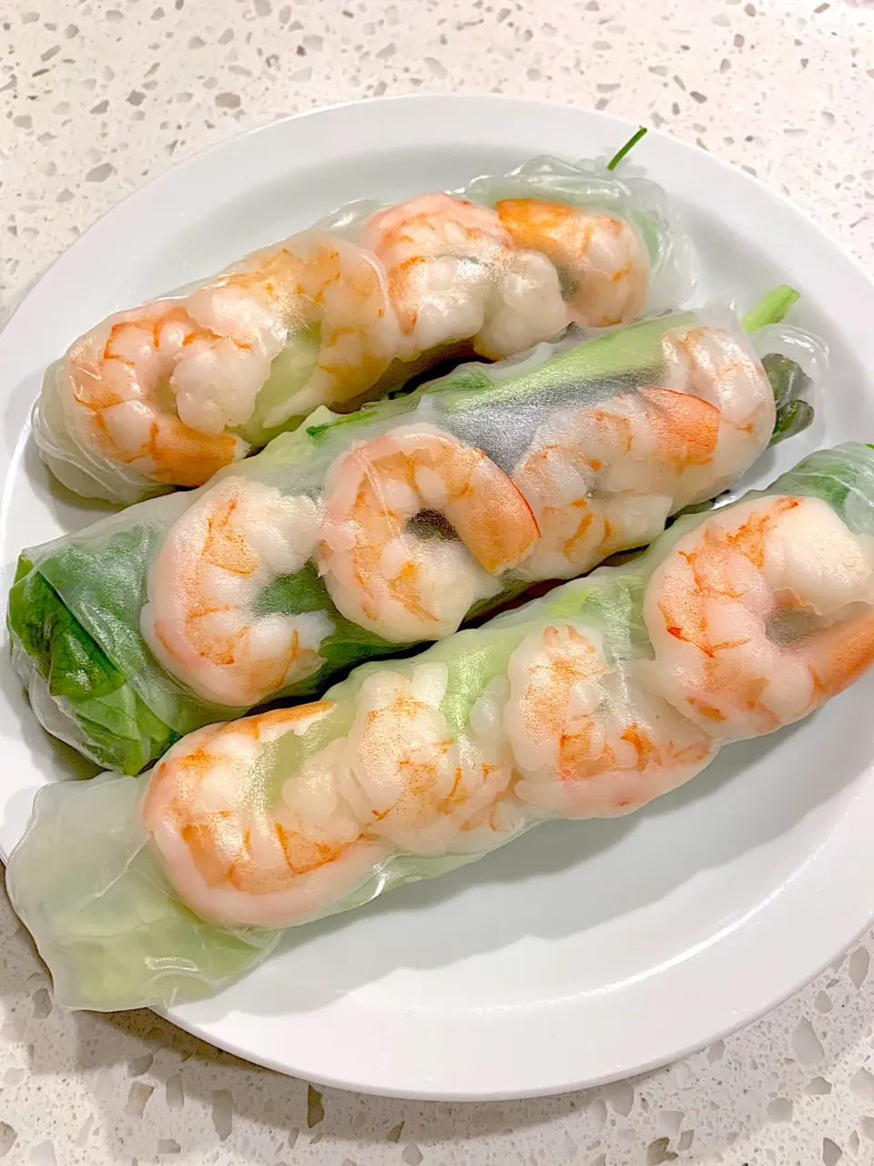 My fresh shrimp spring roll|🌺IAnneさん