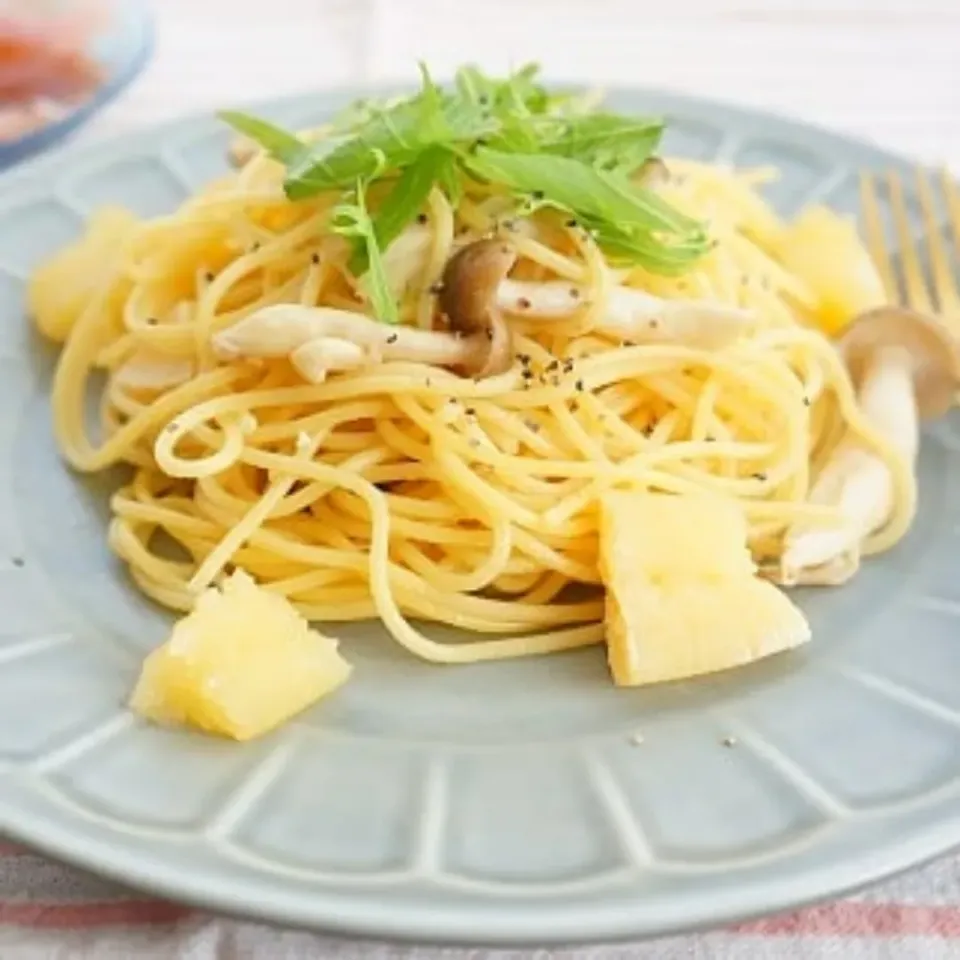 おせちリメイク♪数の子のガーリック醤油パスタ|ちいさなしあわせキッチンさん