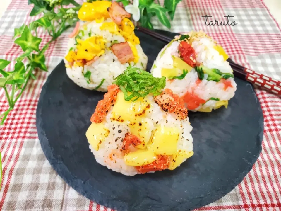 お昼ご飯🎵🍙ごちそうおにぎり🍙😋🍴|taruto⭐️さん