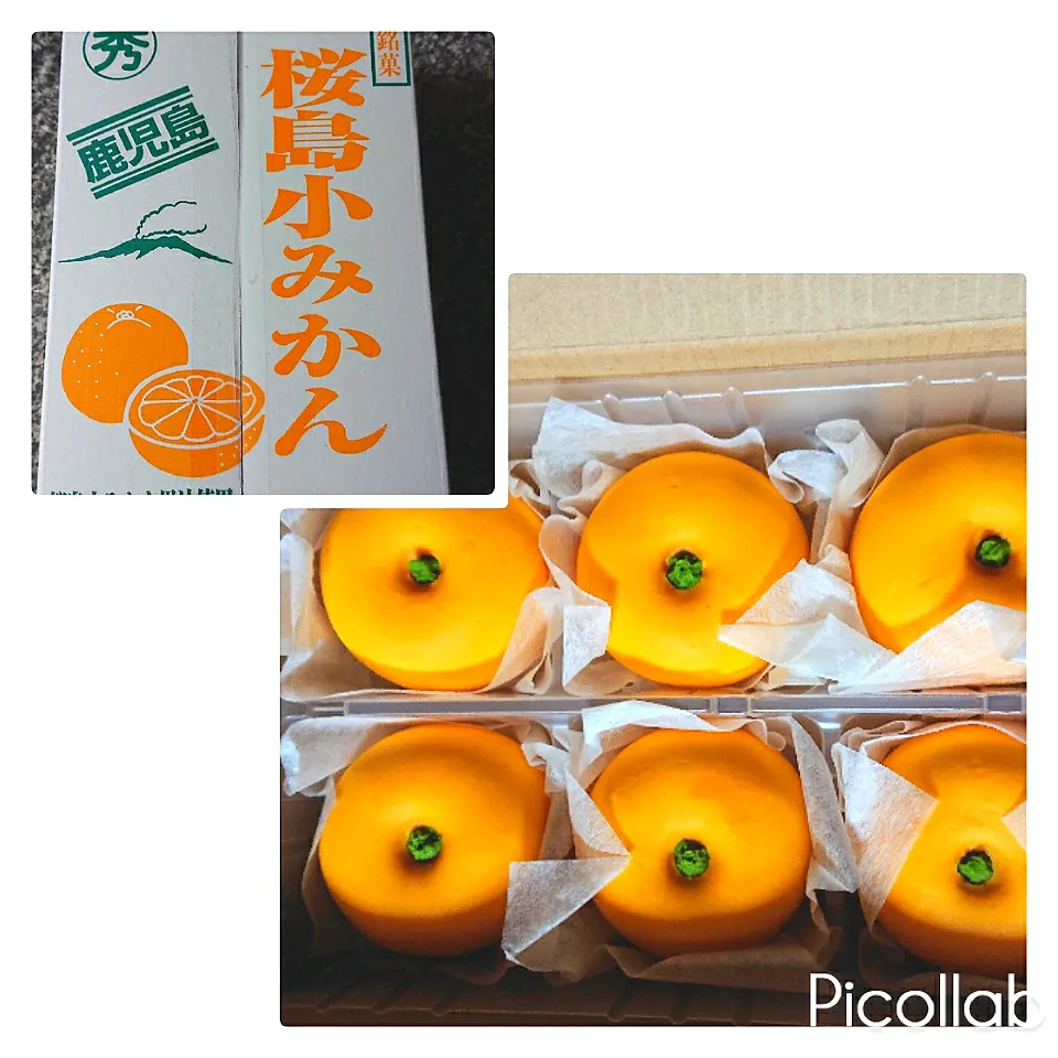 桜島みかん🍊饅頭🤗
中は白餡に🍊ジャムあっさり味で美味しいです💕|no-noさん