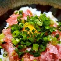 Snapdishの料理写真:金曜日のネギとろ丼|sachiさん