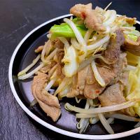 Pork and bean sprout