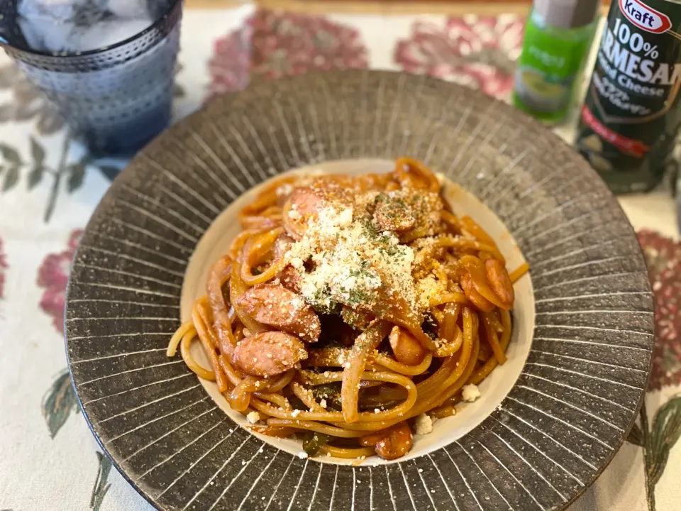 もっちり太麺🍝スパゲッティナポリタン。|まめすけ。さん