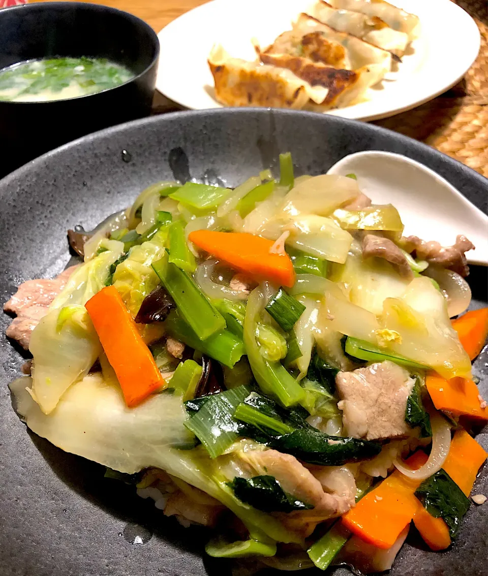 中華丼🥟|けんちんさん