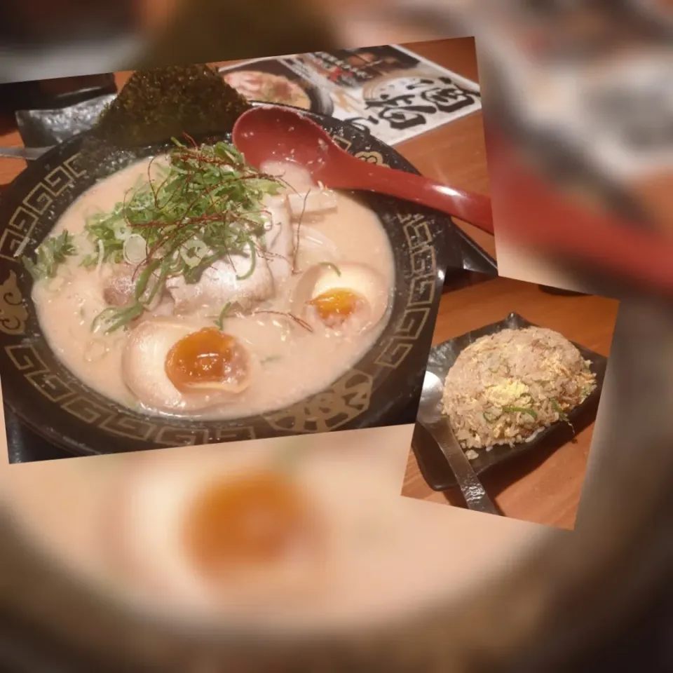 ラーメン八角✖龍力コラボ　酒粕ラーメン　チャーハン|のぶさん