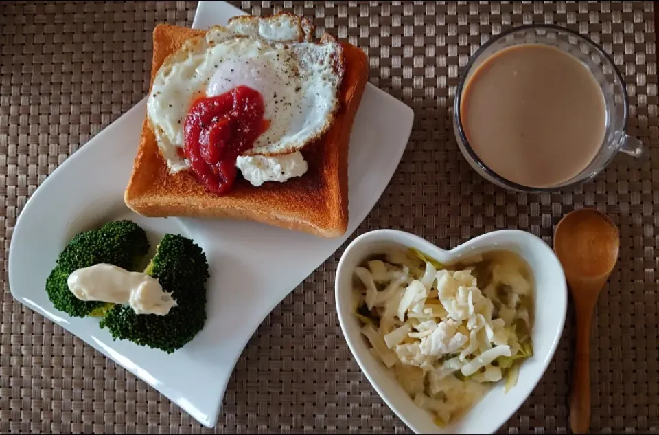 Snapdishの料理写真:ある日の朝ごはん。|にゃんこさん