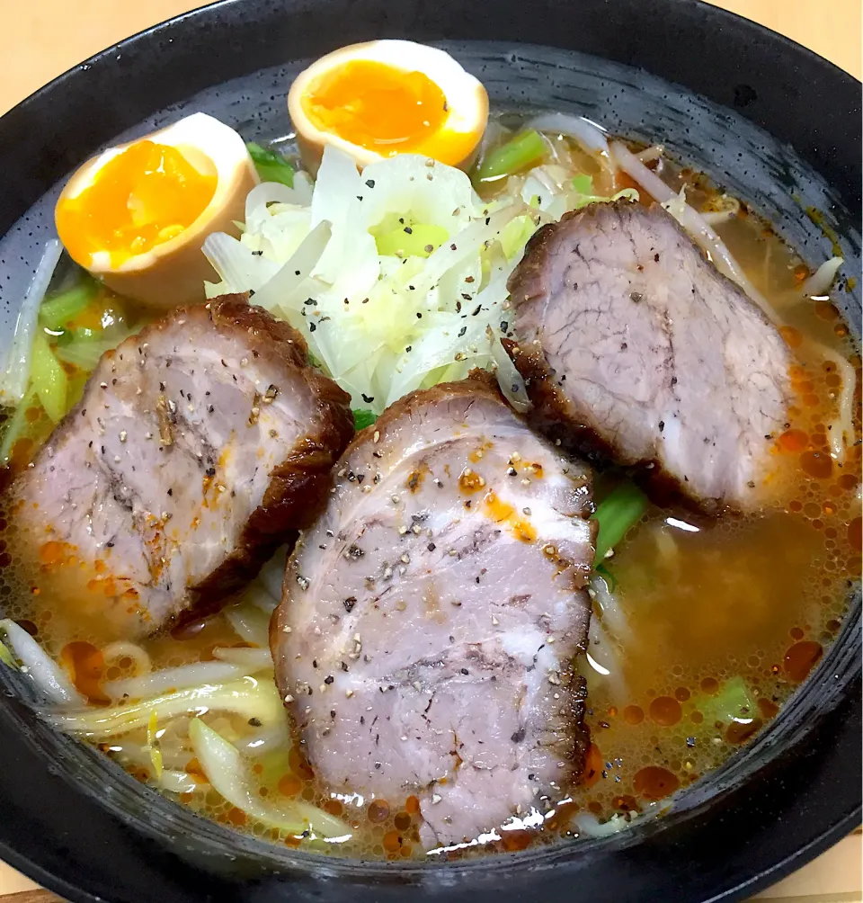 単身赴任中の男飯(チャーシュー麺)|おおもりの星さん