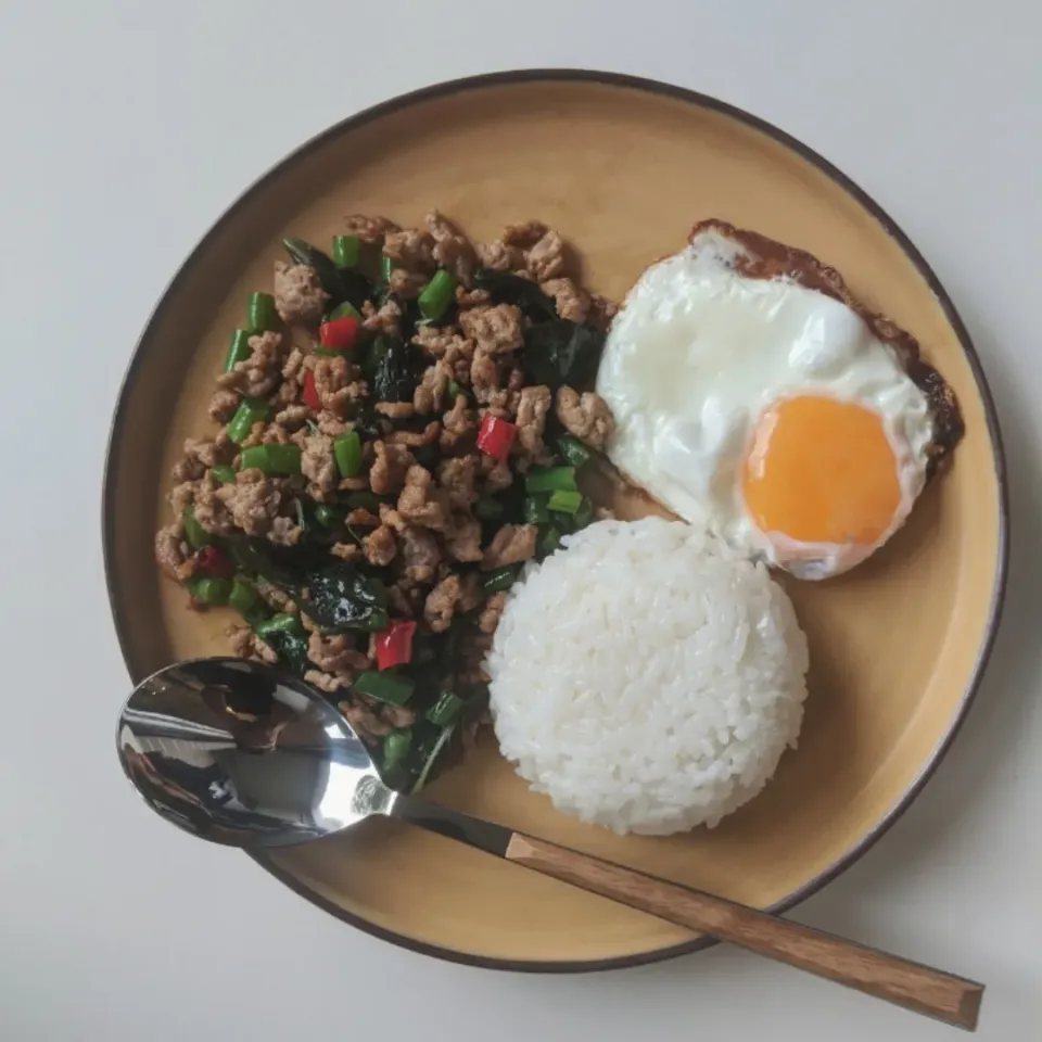 Stir-fried Minced Pork with Thai Basil|ecywrさん