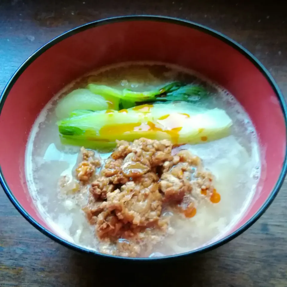 スープのチーマー醤？が💦💦💦
これでも担々麺です😅😅😅|にんにくと唐辛子が特に好き❤️(元シャリマー)さん