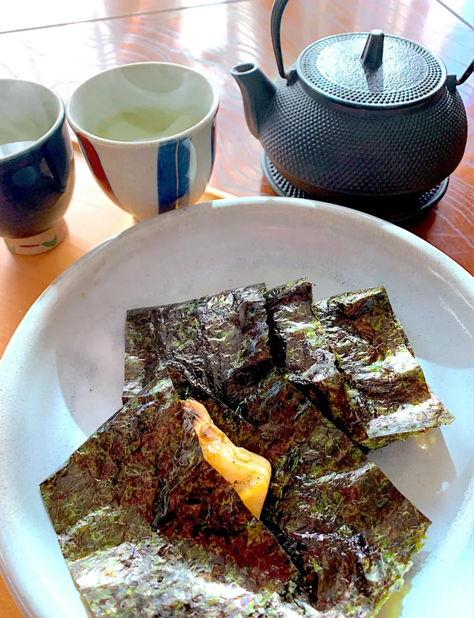 浜名湖ぶち海苔で磯辺焼もち|シュトママさん