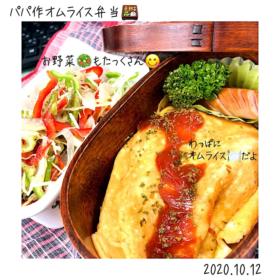 Snapdishの料理写真:パパ作オムライス弁当🍱|🍀Nogumama🍀さん