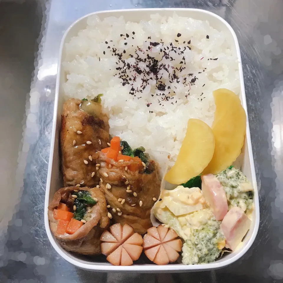 野菜の肉巻き弁当|おいもさん