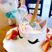 ユニコーン誕生日ケーキ|すずさん