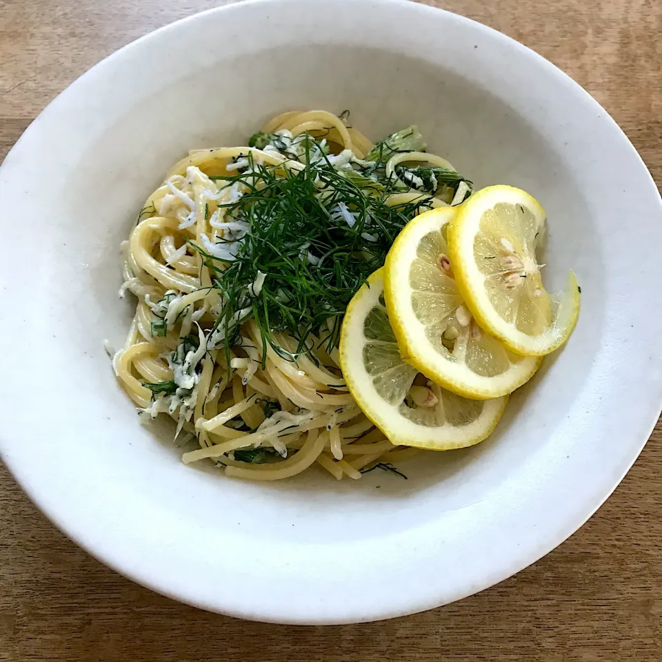 しらすとレモンのクリームパスタ🍋|ボンジュール！さん