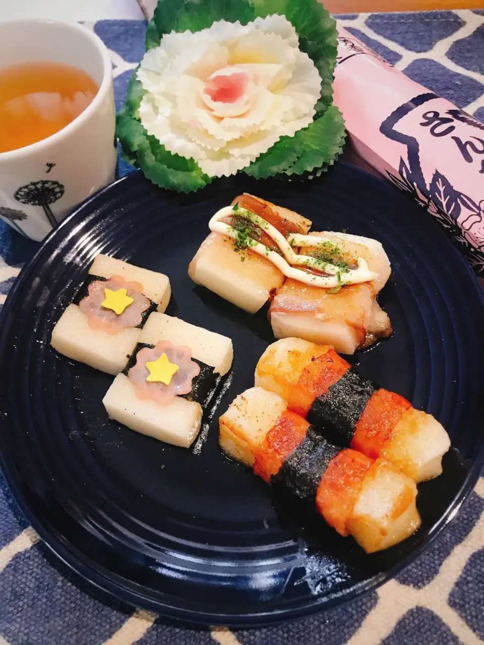 ✲︎朝昼兼用、お餅ご飯🎀🎀|🌼はなちゃん🌼さん