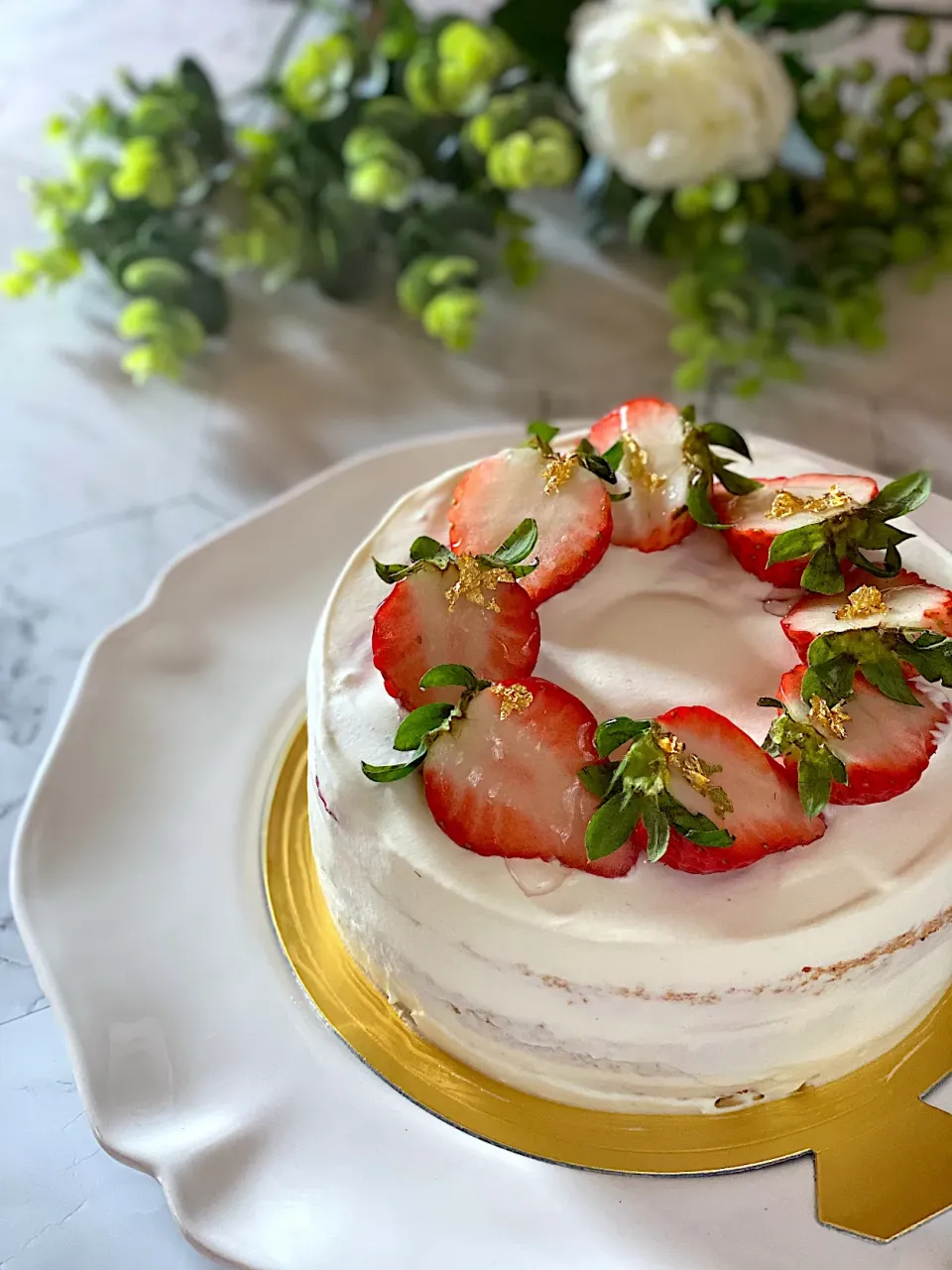 Snapdishの料理写真:祖母🧑🏻‍🦳88歳のお誕生日ケーキ🎂|roko*さん