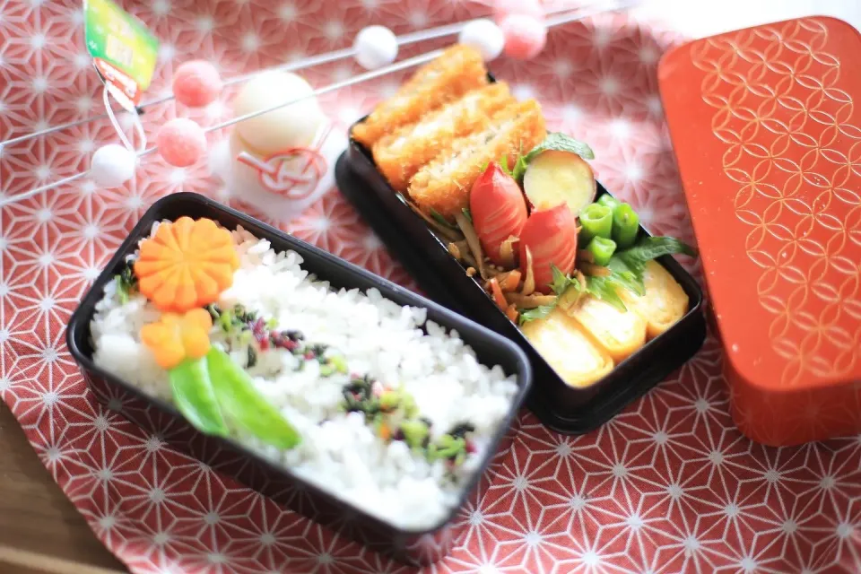 Snapdishの料理写真:きっちり詰まった2段弁当🍱|ゆいか＊さくママさん