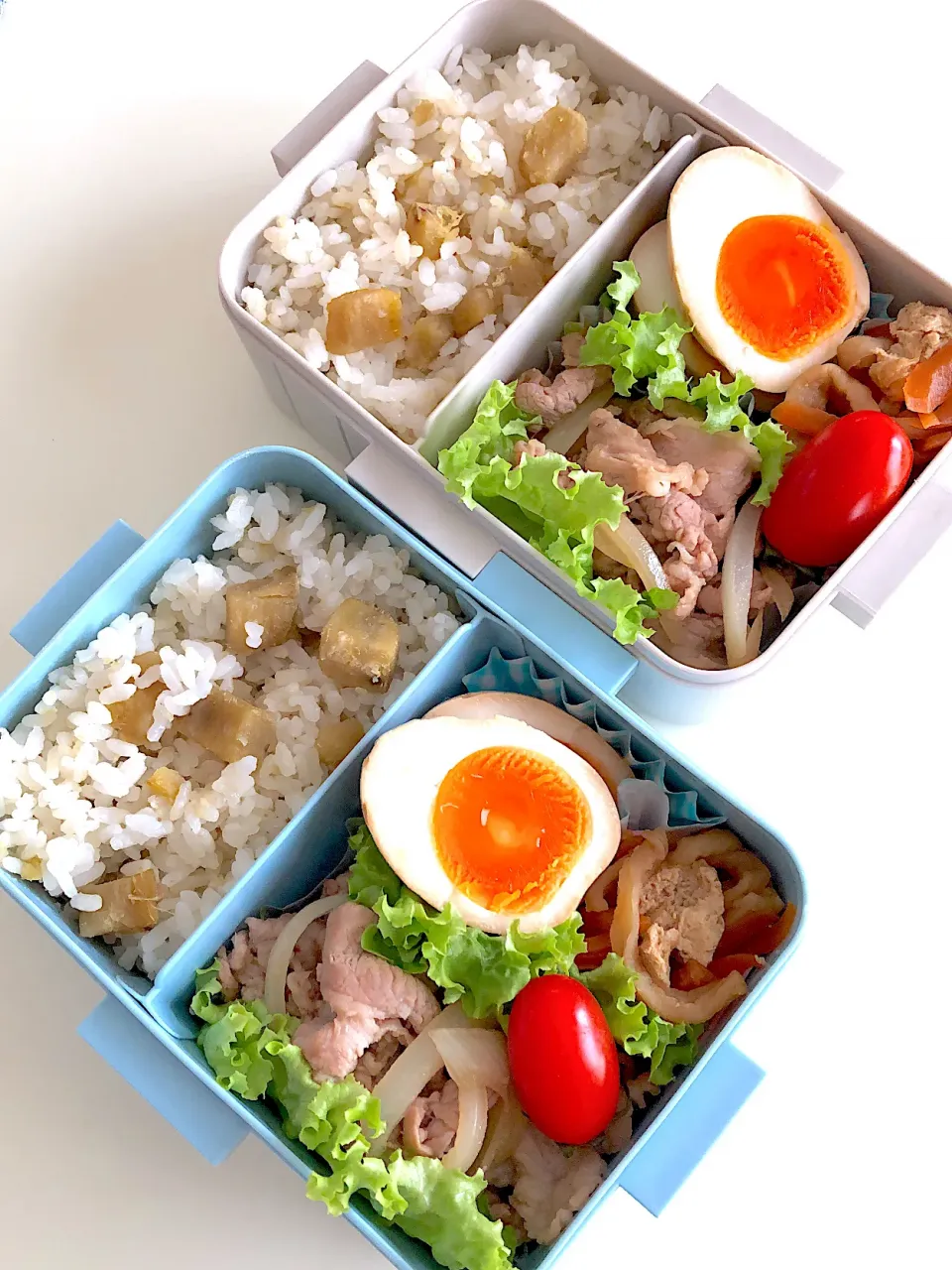 Snapdishの料理写真:さつまいもご飯弁当♪|ikumonさん