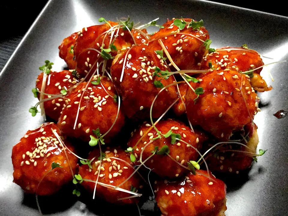 辛味ゼロ❗️ヤンニョムチキンボール|うにらさん