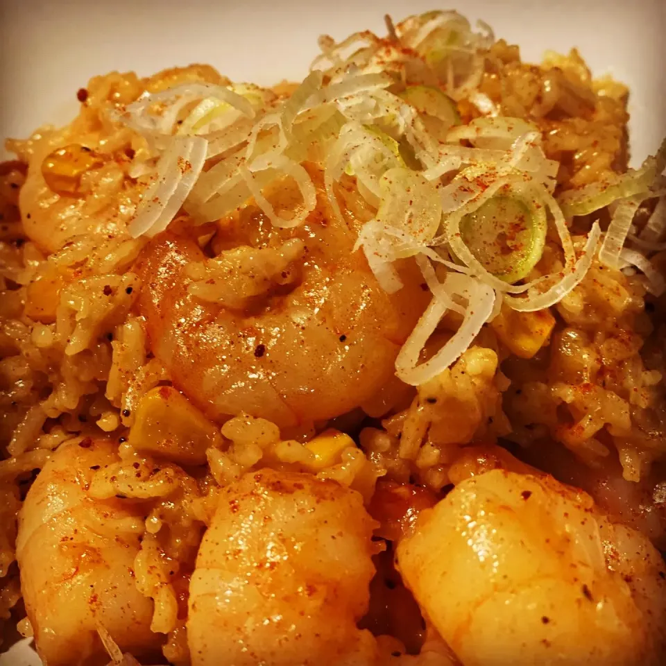 Coconut Curry Prawn Risotto #risotto #rice #curry dinner taste good tonight ! #homecooking|Emanuel Hayashiさん