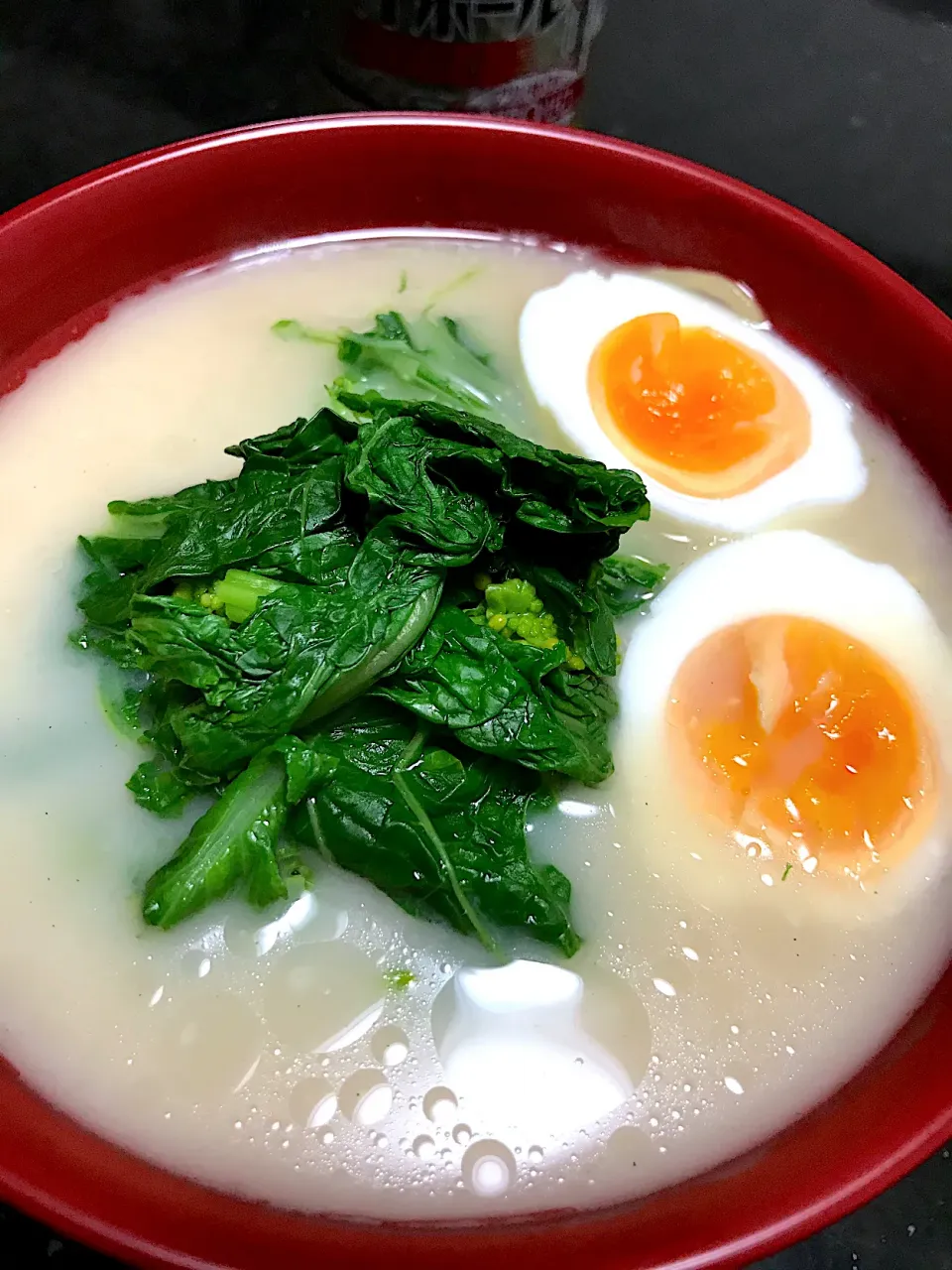 いただいた麺、博多豚骨ラーメン|saturnさん