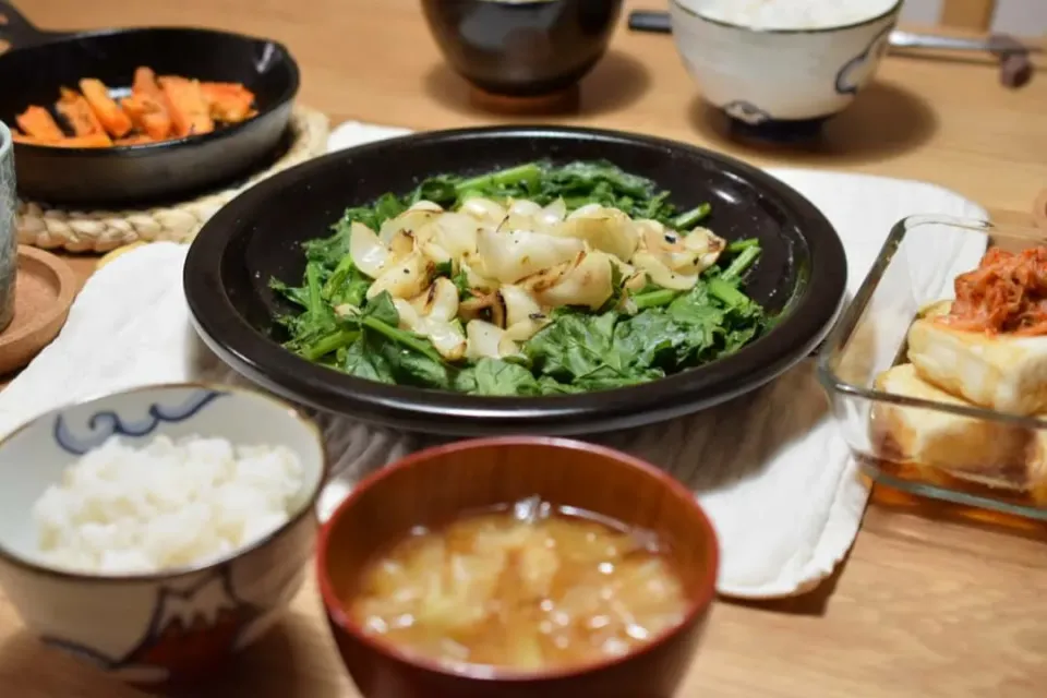 ゆり根とかぶれ菜のブレゼ|うにんぱすさん