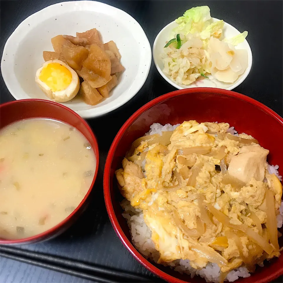 親子丼 &豚バラ大根|おいもさん