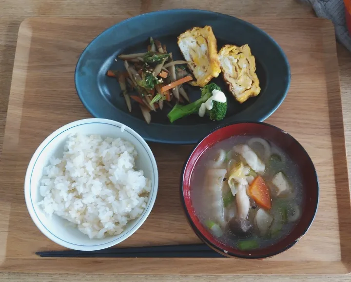 皮付き根菜と玄米で免疫力アップランチ|takakoさん