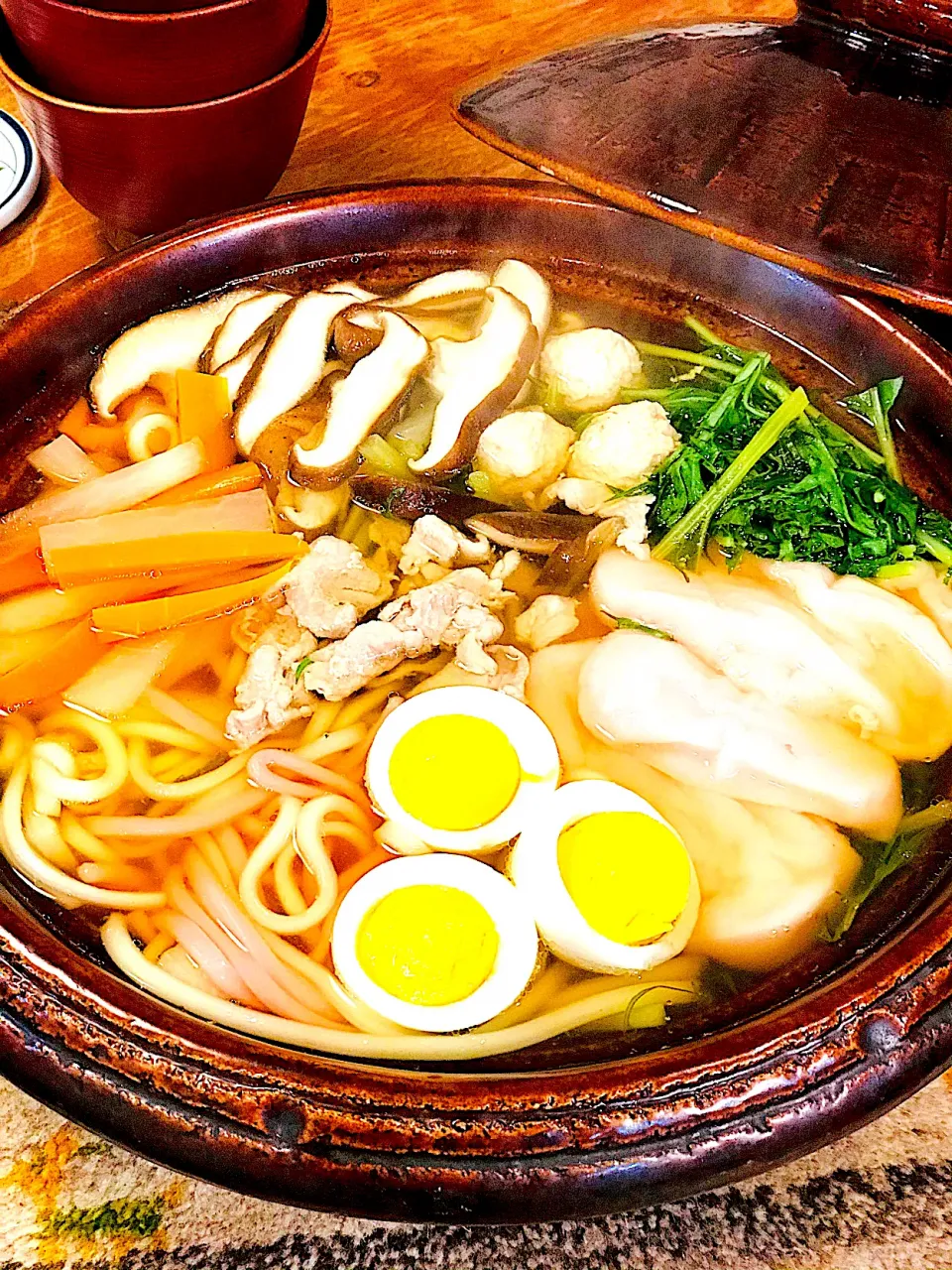 Snapdishの料理写真:🏮鍋焼きうどん🏮|ブルースプーンさん