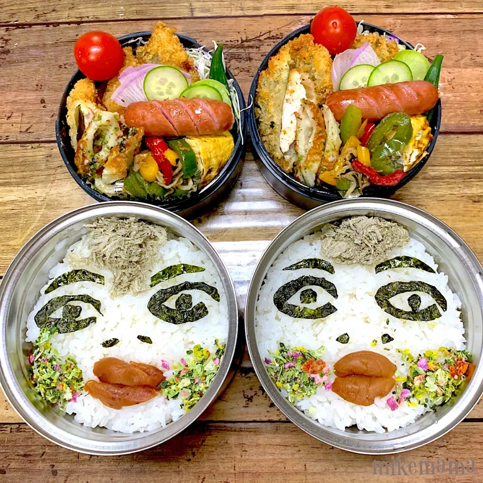 息子＆旦那顔弁当|miyukiさん