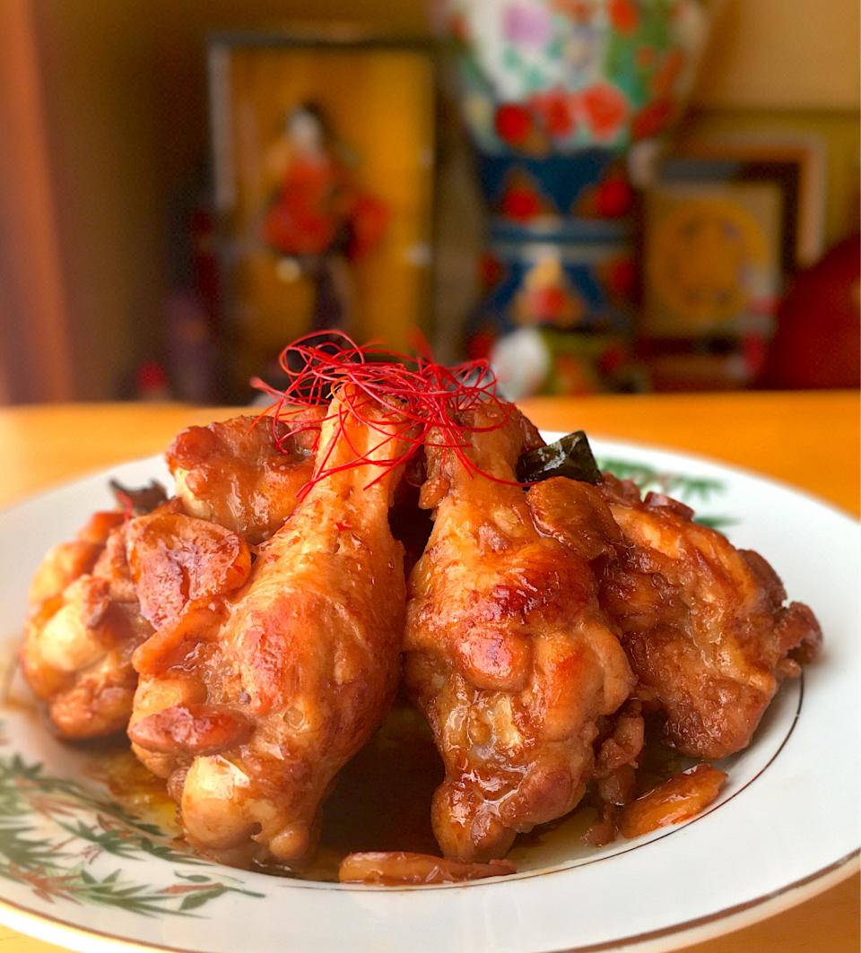 手羽元の中華風煮込みです(∩´∀`∩)