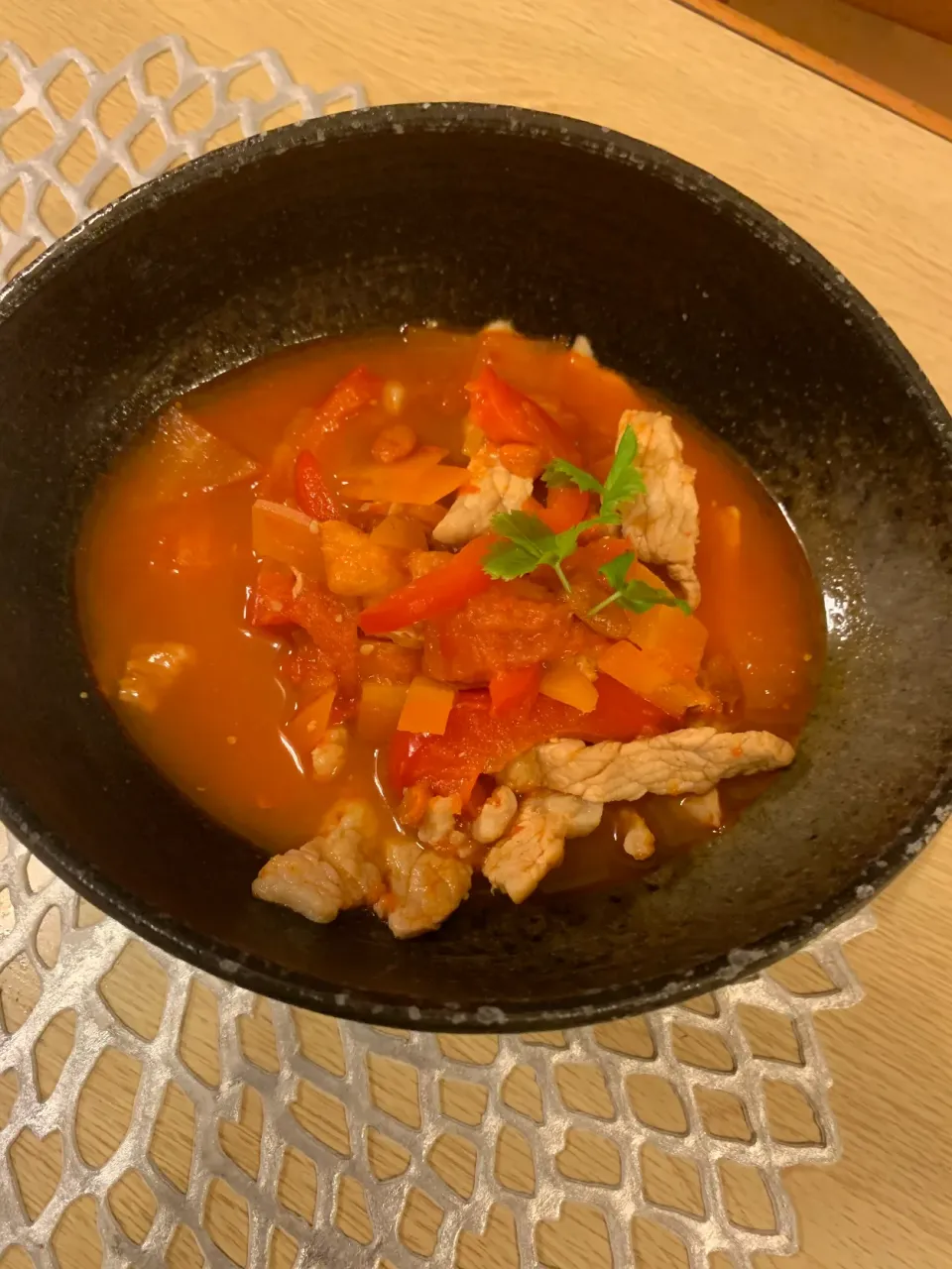 Snapdishの料理写真:パプリカの薬膳soup|ファニーさん