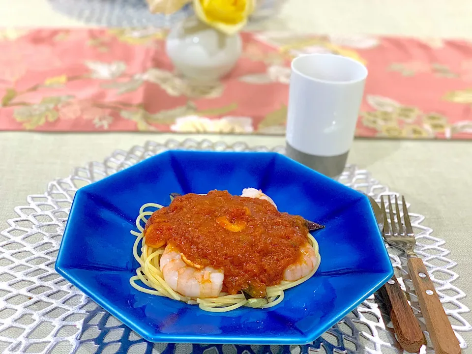 2021.1.13 自家製トマトソースを使ったパスタ🍝|Seikoさん