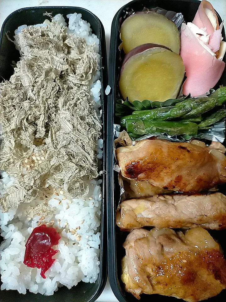 キャベツ豚肉まき弁当
★アスパラバター炒め|芽亜里さん