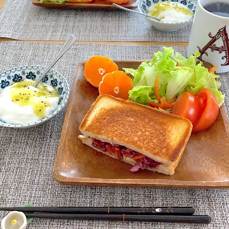 Snapdishの料理写真:朝食|ツインうさぎさん