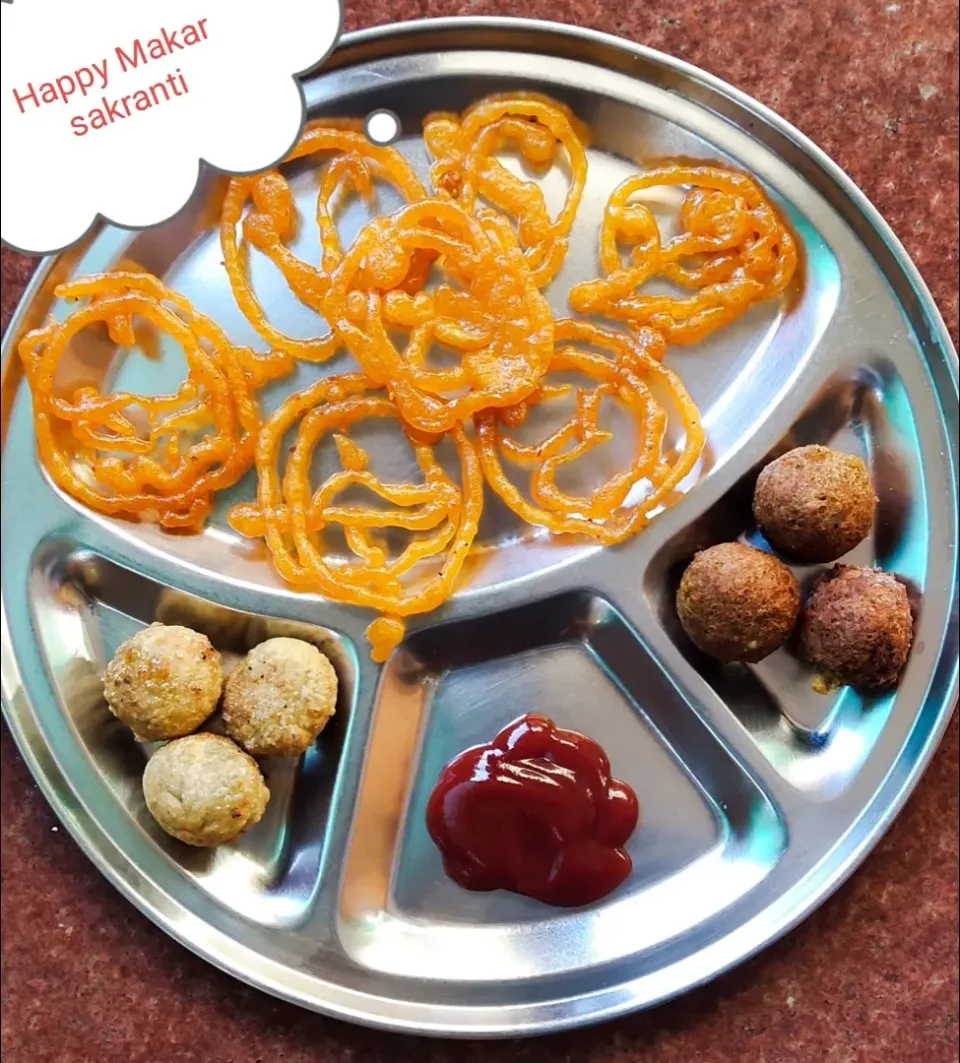 Jalebi and lilva ni kachori and rice petice ❤️❤️❤️❤️|chakuさん