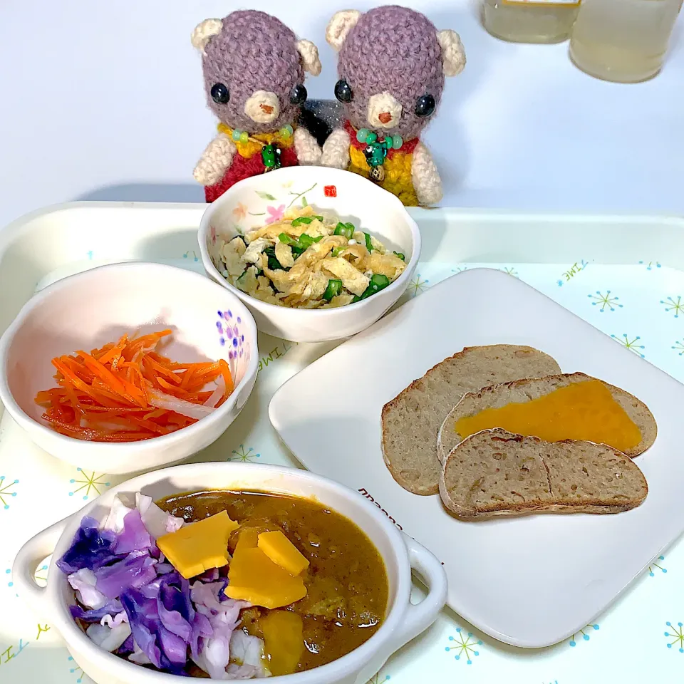 Snapdishの料理写真:お昼ごぱん( ・∇・)|chagashiさん