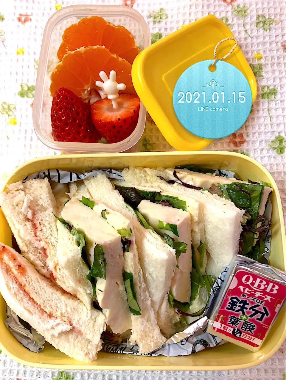 サンドイッチJKお弁当|harutomomamaさん