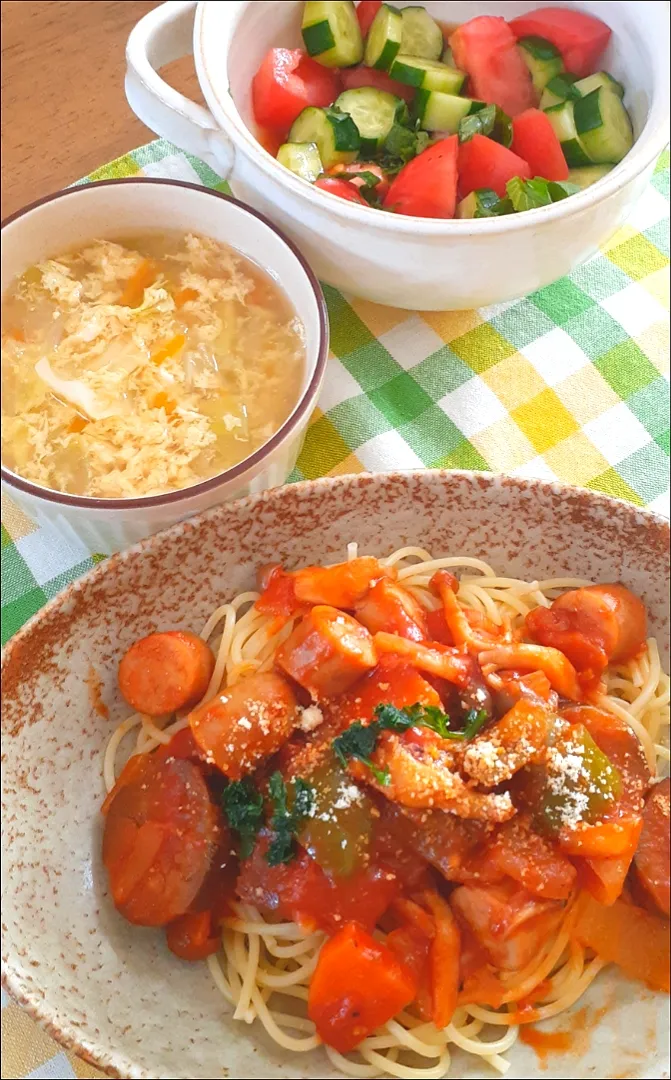 冷蔵庫整理ラタトゥイユ風パスタ
一期一会(^-^;料理|makikoさん